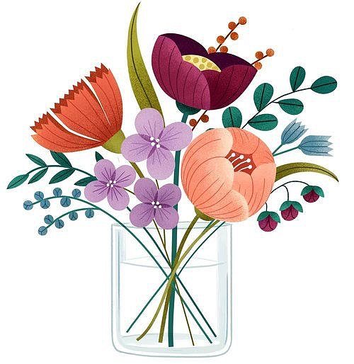 植物花卉插畫